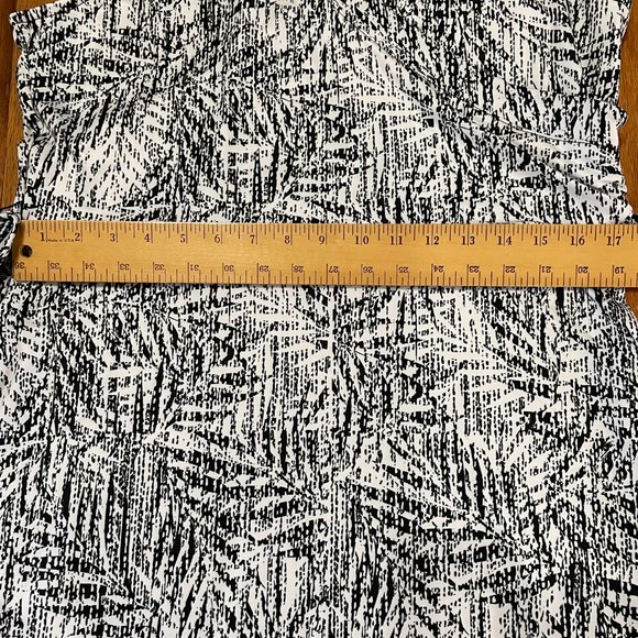 Reel Legends Keep it Cool Faux wrap dress with Pockets Size Large Black White - Picture 6 of 11